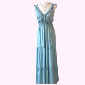 BOUTIQUE ITEM- Teal Maxi Dress